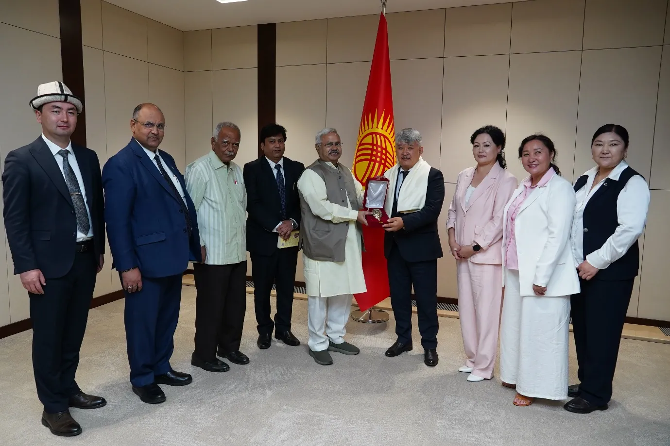 Honouring Mr. Oktyabar Kapalbayev